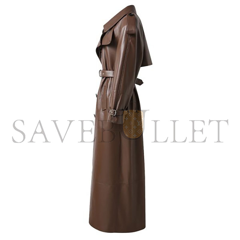 YSL BELLAMY LEATHER COAT 